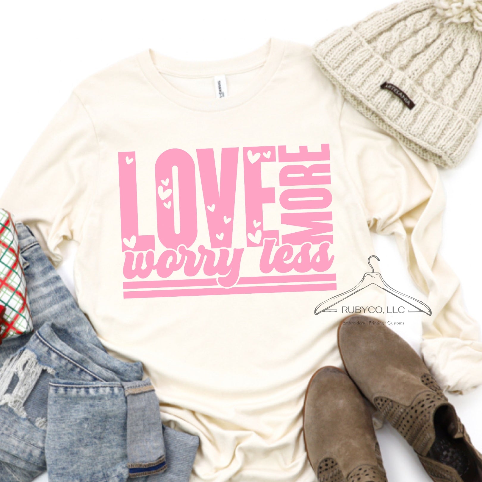 Love More Worry Less - Long Sleeve Tee