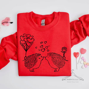 Adorable Hedgehogs - Valentines Sweatshirt