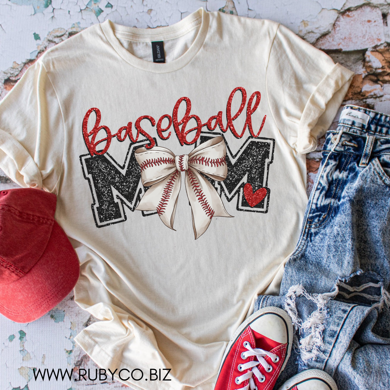 Baseball Mom - Natural Short Sleeve Tee