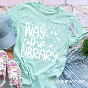 On My Way to the Library - Short Sleeve Tee
