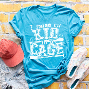I Raise my Kid in a Cage - Natural Short Sleeve Tee