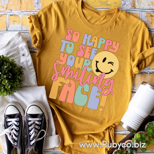 So Happy to see your Smiling Face - Short Sleeve Shirt