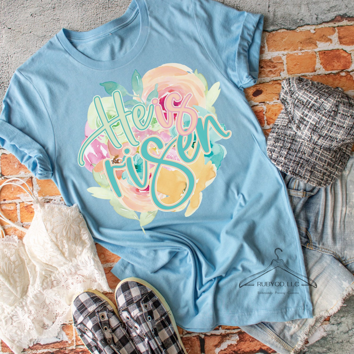 He is Risen  - 100% Cotton Short Sleeve Tee