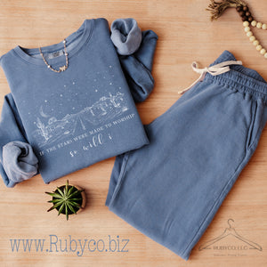 If the Stars - Desert - Comfort Colors 1466 Sweatshirt