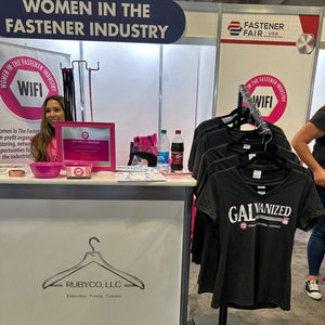 GALVANIZED - Ladies Vneck Tee - Made Exclusively for Women in the Fastener Industry Association
