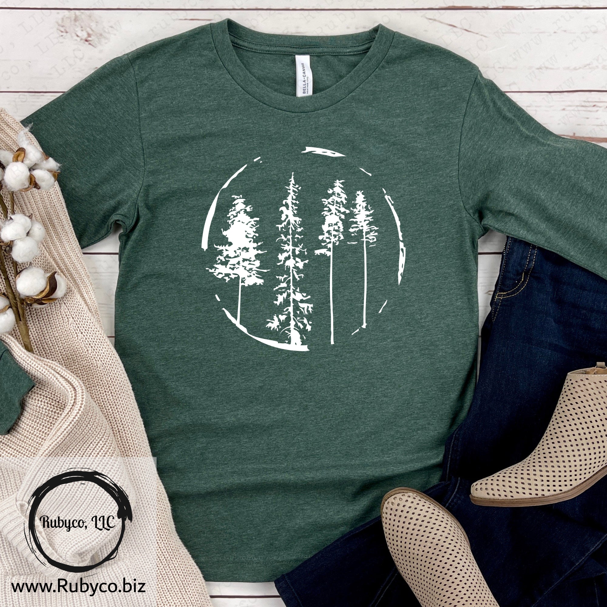 Pine Trees - Long Sleeve T-shirt