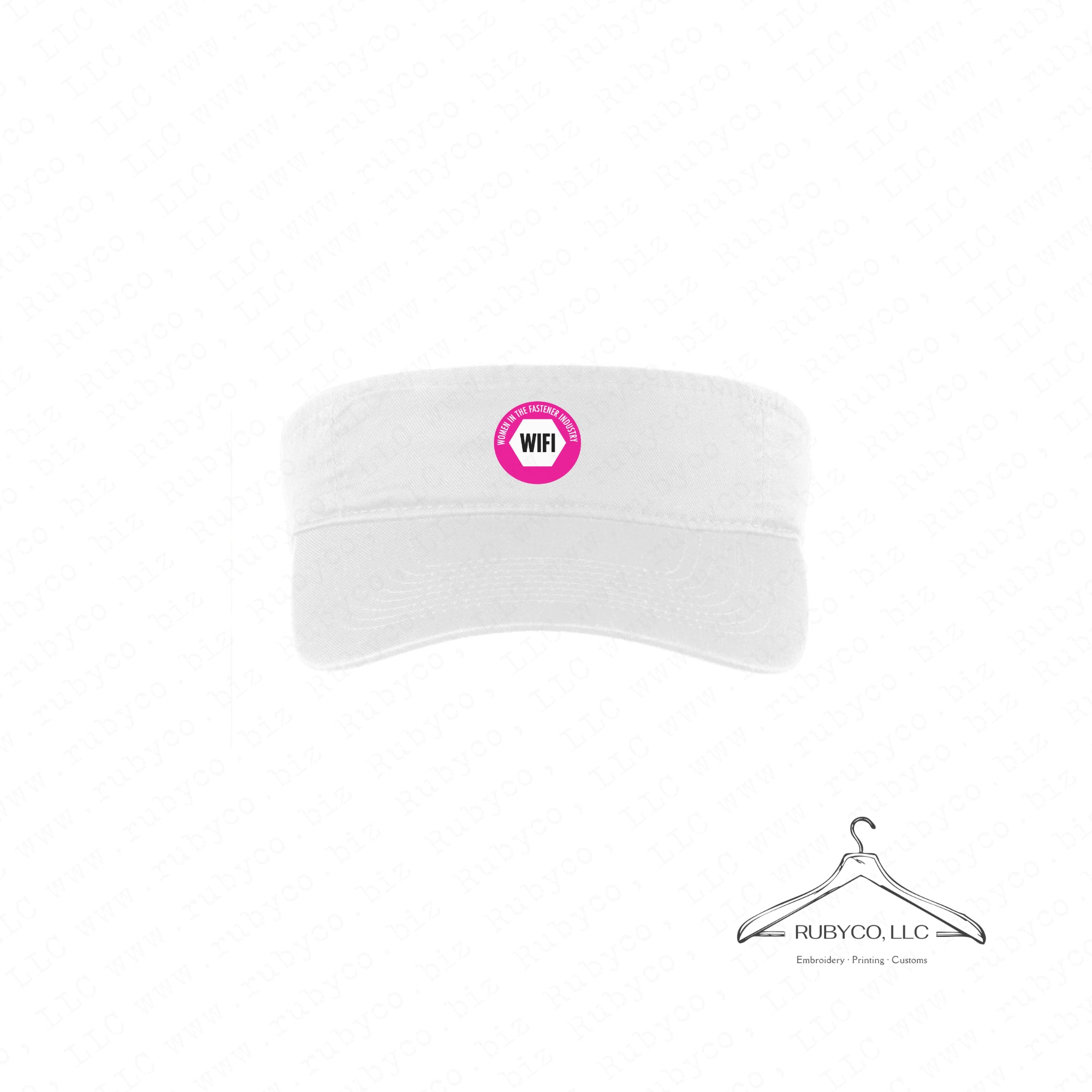 WIFI Logo - Golf Visor - Made Exclusively for Women in the Fastener Industry Association