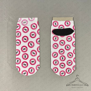 WIFI Logo - Adult No-Show Socks - Made Exclusively for Women in the Fastener Industry Association